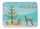 Mexican Hairless Dog Christmas Tree Machine Washable Memory Foam Mat CK3473RUG
