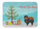 Pomeranian Christmas Tree Machine Washable Memory Foam Mat CK3477RUG
