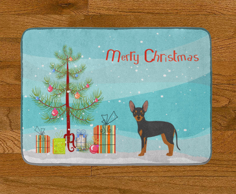 Prague Ratter Christmas Tree Machine Washable Memory Foam Mat CK3480RUG