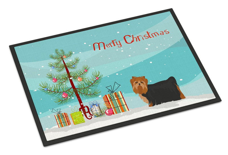 Yorkshire Terrier Christmas Tree Indoor or Outdoor Mat 24x36 CK3490JMAT