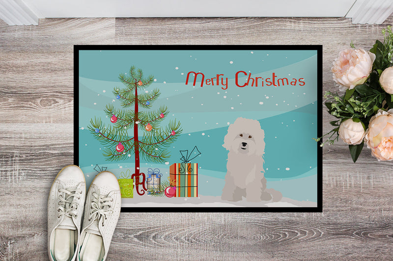 Bolognese Christmas Tree Doormat - 24x36 Decorative Floor Mat – Indoor/Outdoor Rug with Artistic Flair CK3492JMAT