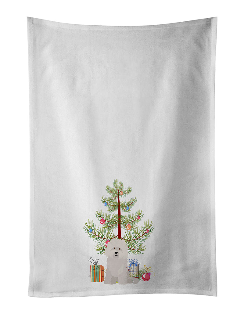 Bolognese Christmas Tree White Kitchen Towel Set of 2