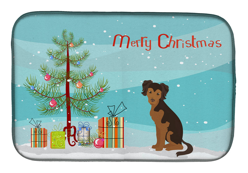 Persian Chihuahua Christmas Tree Dish Drying Mat CK3506DDM