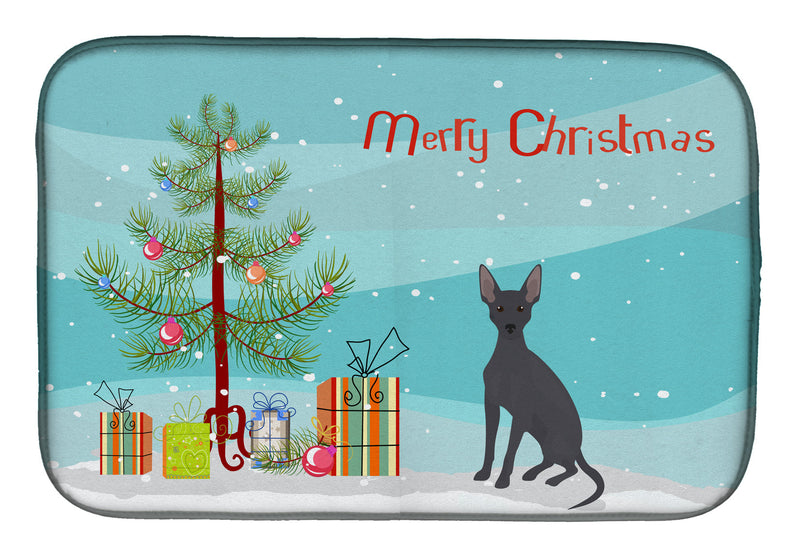 Peruvian Hairless Dog Christmas Tree Dish Drying Mat CK3507DDM