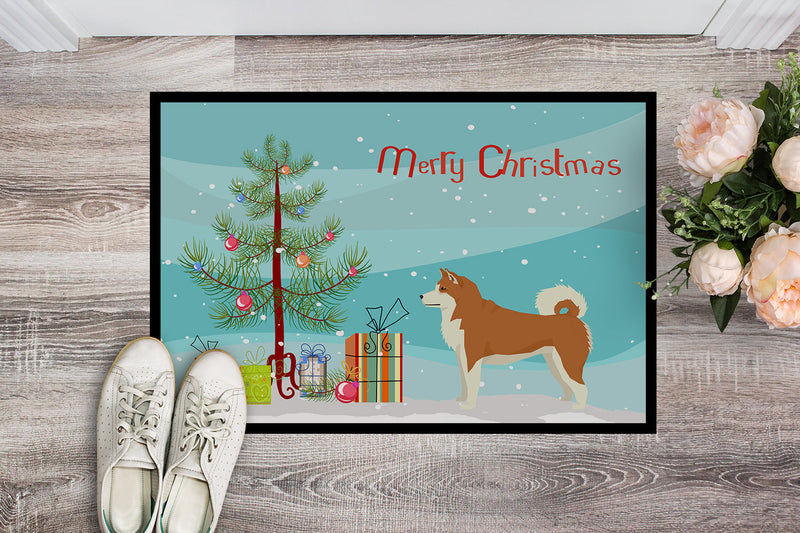 Akita Christmas Tree Doormat - 24x36 Decorative Floor Mat – Indoor/Outdoor Rug with Artistic Flair CK3512JMAT