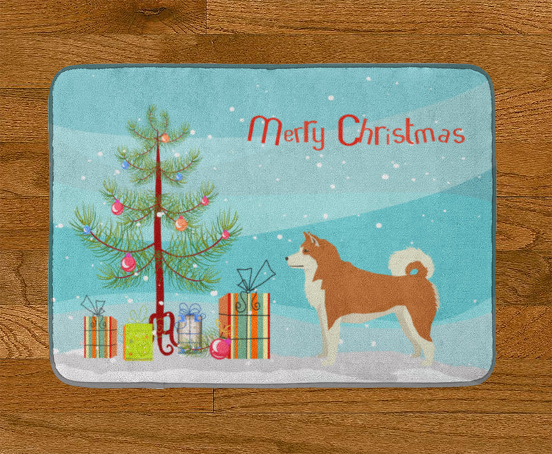 Akita Christmas Tree Machine Washable Memory Foam Mat CK3512RUG