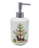 Alaskan Malamute Christmas Tree Ceramic Soap Dispenser