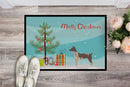 American Hairless Terrier Christmas Tree Doormat - 24x36 Decorative Floor Mat – Indoor/Outdoor Rug with Artistic Flair CK3514JMAT