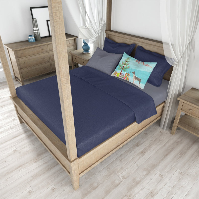 American Hairless Terrier Christmas Tree  Standard Pillowcase – Artistic Decorative Front, White Back CK3514PILLOWCASE