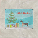 American Hairless Terrier Christmas Tree Machine Washable Memory Foam Mat CK3514RUG