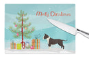 American Staffordshire Terrier Christmas Tree Glass Cutting Boards – Durable, Decorative Kitchen Art Large CK3515LCB