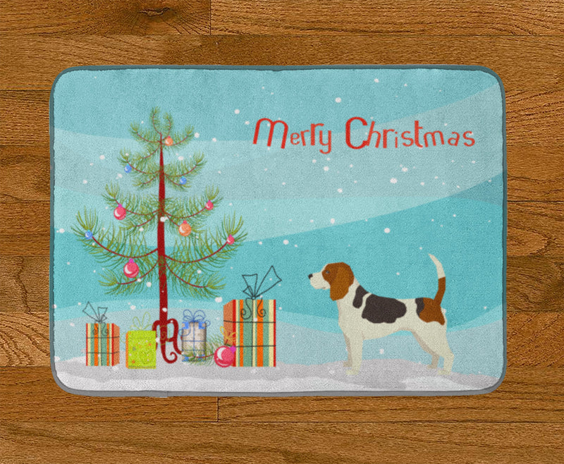 Beagle Christmas Tree Machine Washable Memory Foam Mat CK3519RUG