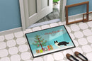 Border Collie Christmas Tree Doormat - 18x27 Decorative Floor Mat – Indoor/Outdoor Rug with Artistic Flair CK3522MAT
