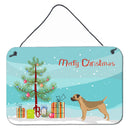 Border Terrier Christmas Tree Wall or Door Hanging Prints CK3523DS812