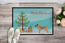 Border Terrier Christmas Tree Doormat - 18x27 Decorative Floor Mat – Indoor/Outdoor Rug with Artistic Flair CK3523MAT
