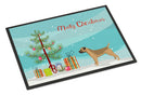 Border Terrier Christmas Tree Doormat - 18x27 Decorative Floor Mat – Indoor/Outdoor Rug with Artistic Flair CK3523MAT