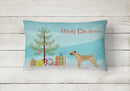 Border Terrier Christmas Tree Canvas Fabric Decorative Pillow CK3523PW1216