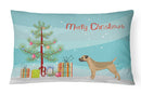 Border Terrier Christmas Tree Canvas Fabric Decorative Pillow CK3523PW1216