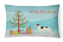 Borzoi Christmas Tree Canvas Fabric Decorative Pillow CK3524PW1216