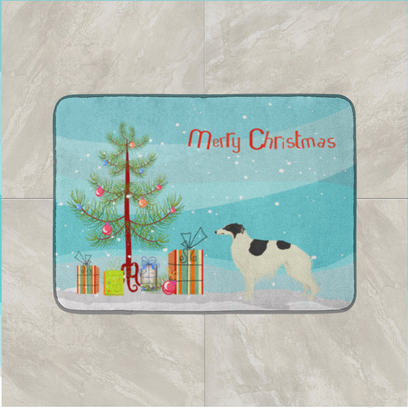 Borzoi Christmas Tree Machine Washable Memory Foam Mat CK3524RUG