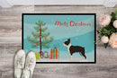 Boston Terrier Christmas Tree Doormat - 18x27 Decorative Floor Mat – Indoor/Outdoor Rug with Artistic Flair CK3525MAT