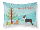 Boston Terrier Christmas Tree  Standard Pillowcase – Artistic Decorative Front, White Back CK3525PILLOWCASE