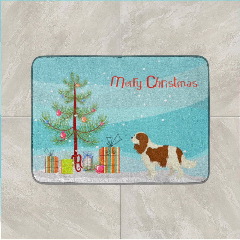 Cavalier Spaniel Christmas Tree Machine Washable Memory Foam Mat CK3529RUG