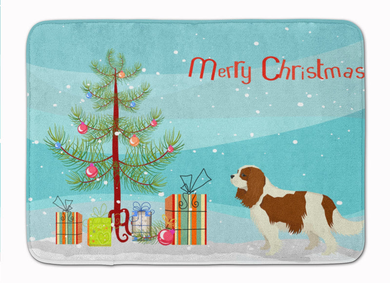 Cavalier Spaniel Christmas Tree Machine Washable Memory Foam Mat CK3529RUG