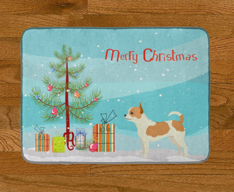 Chihuahua Christmas Tree Machine Washable Memory Foam Mat CK3530RUG