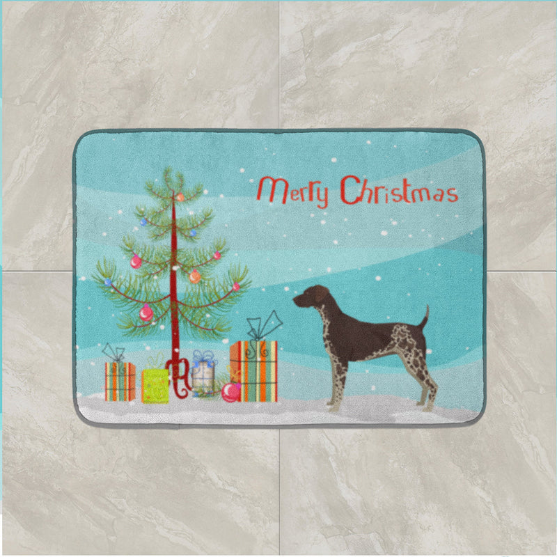 German Shorthaired Pointer Christmas Tree Machine Washable Memory Foam Mat CK3541RUG