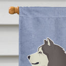 Alaskan Malamute Welcome Flag Canvas House Size CK3572CHF