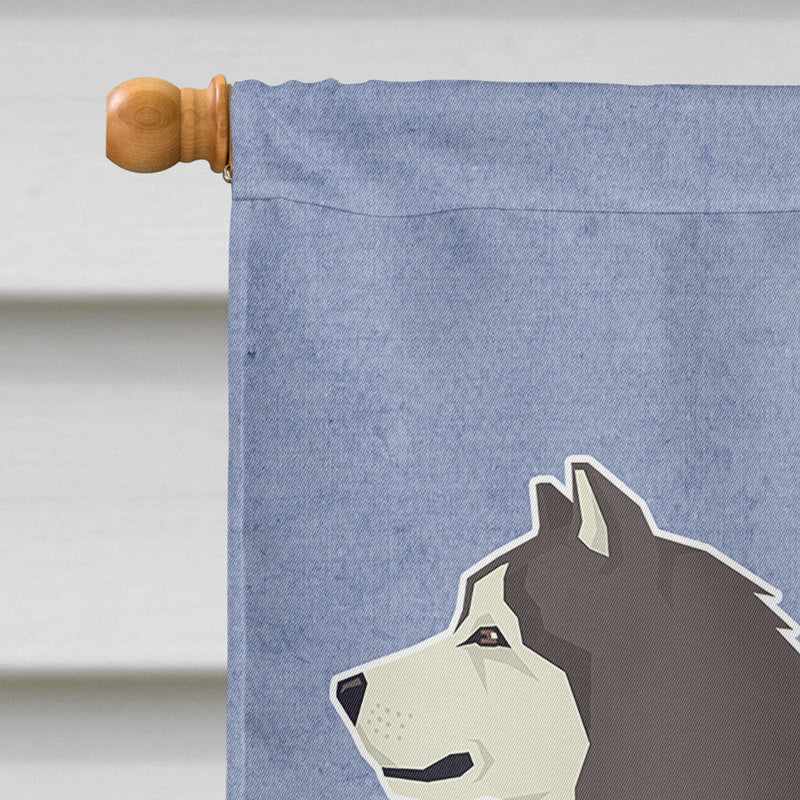 Alaskan Malamute Welcome Flag Canvas House Size CK3572CHF