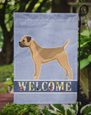 Border Terrier Welcome Garden Flag - Outdoor Decorative Yard Flag CK3582GF
