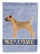 Border Terrier Welcome Garden Flag - Outdoor Decorative Yard Flag CK3582GF
