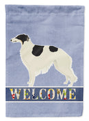 Borzoi Welcome Flag Canvas House Size CK3583CHF