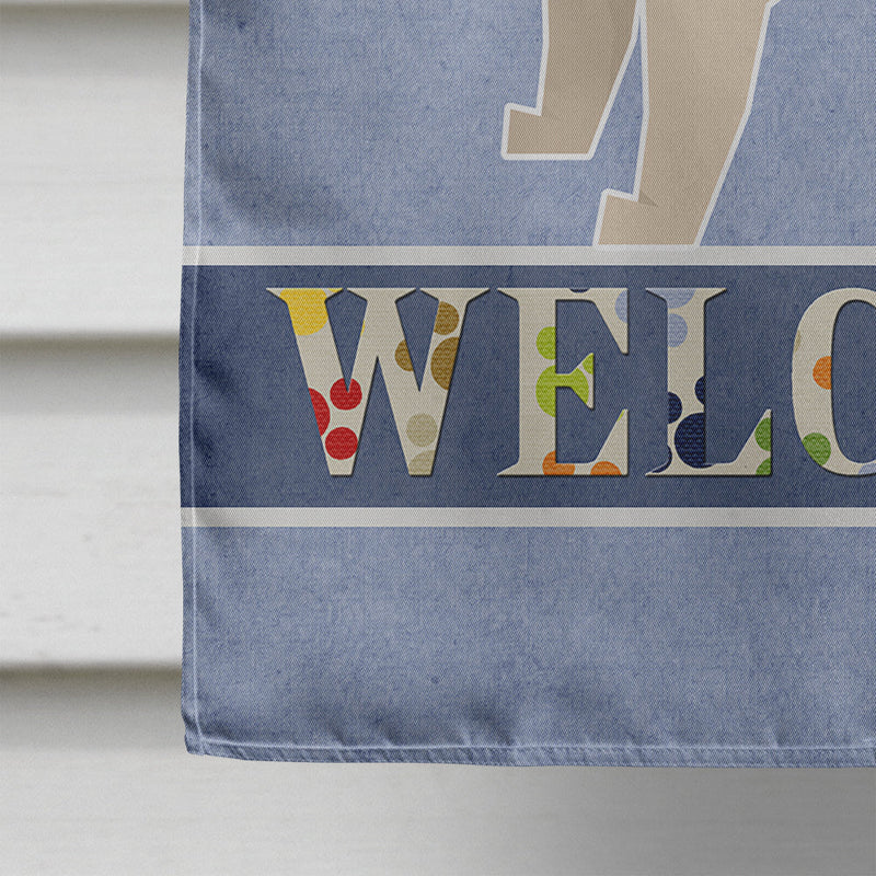 Pug Welcome Flag Canvas House Size CK3616CHF