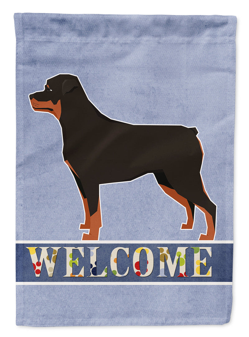 Rottweiler Welcome Flag Canvas House Size CK3617CHF