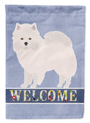 American Eskimo Welcome Garden Flag - Outdoor Decorative Yard Flag CK3633GF