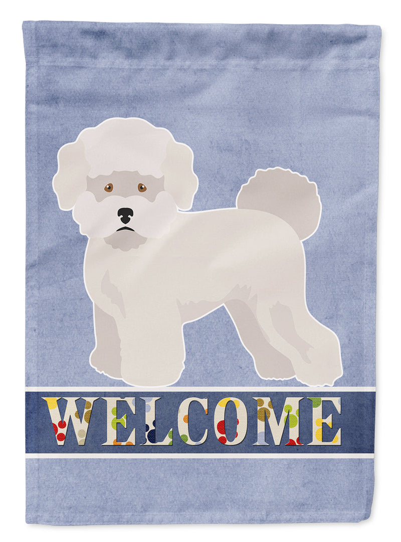 Bichon Fris? Welcome Flag Canvas House Size CK3637CHF