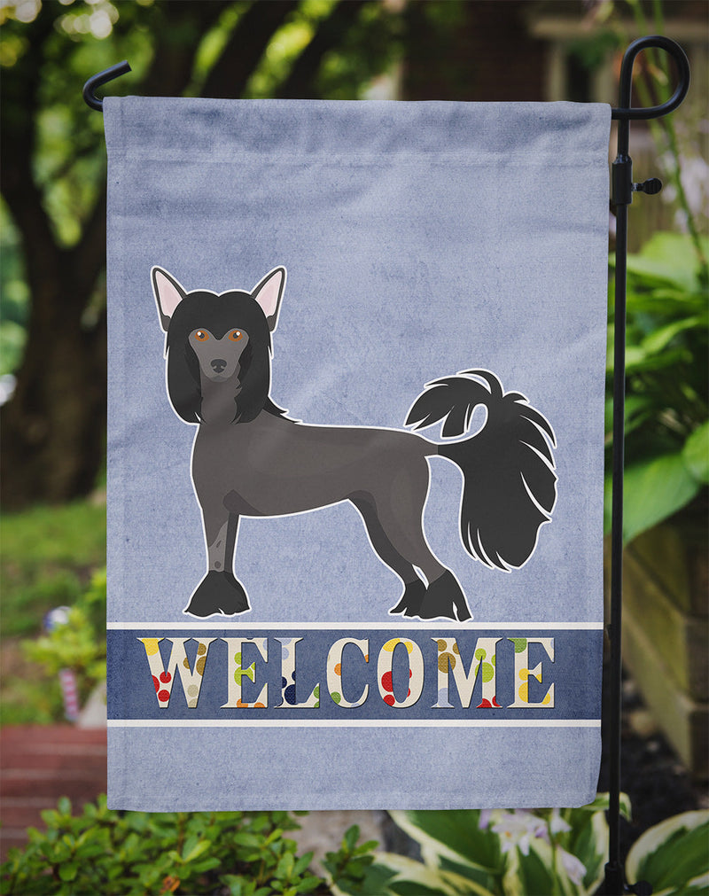 Chinese Crested Welcome Flag Garden Size CK3639GF