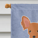 Russkiy Toy or Russian Toy Terrier Welcome House Flag 28x40 Porch Sleeve Pole Decorative Outside Yard Banner Artwork Wall Hanging, Polyester