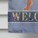 Russkiy Toy or Russian Toy Terrier Welcome House Flag 28x40 Porch Sleeve Pole Decorative Outside Yard Banner Artwork Wall Hanging, Polyester