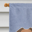 Tibetan Spaniel Welcome House Flag 28x40 Porch Sleeve Pole Decorative Outside Yard Banner Artwork Wall Hanging, Polyester
