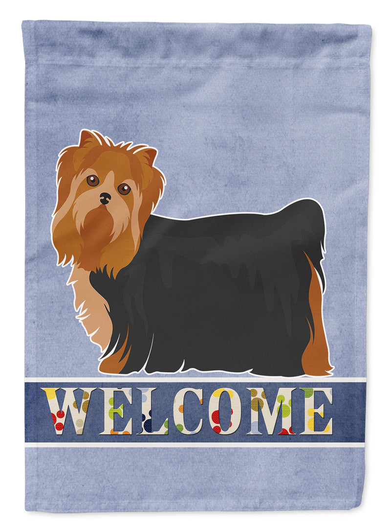 Yorkshire Terrier Welcome Flag Garden Size CK3682GF