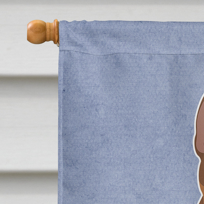Brown Prague Ratter Welcome Flag Canvas House Size CK3700CHF