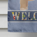 Cavachon Welcome House Flag 28x40 Porch Sleeve Pole Decorative Outside Yard Banner Artwork Wall Hanging, Polyester