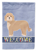 Cavachon Welcome House Flag 28x40 Porch Sleeve Pole Decorative Outside Yard Banner Artwork Wall Hanging, Polyester