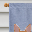 Tan French Bulldog Pit Bull Mix Welcome House Flag 28x40 Porch Sleeve Pole Decorative Outside Yard Banner Artwork Wall Hanging, Polyester