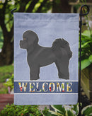 Black Mal-Shi Welcome Garden Flag - Outdoor Decorative Yard Flag CK3758GF