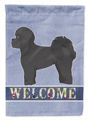 Black Mal-Shi Welcome Garden Flag - Outdoor Decorative Yard Flag CK3758GF